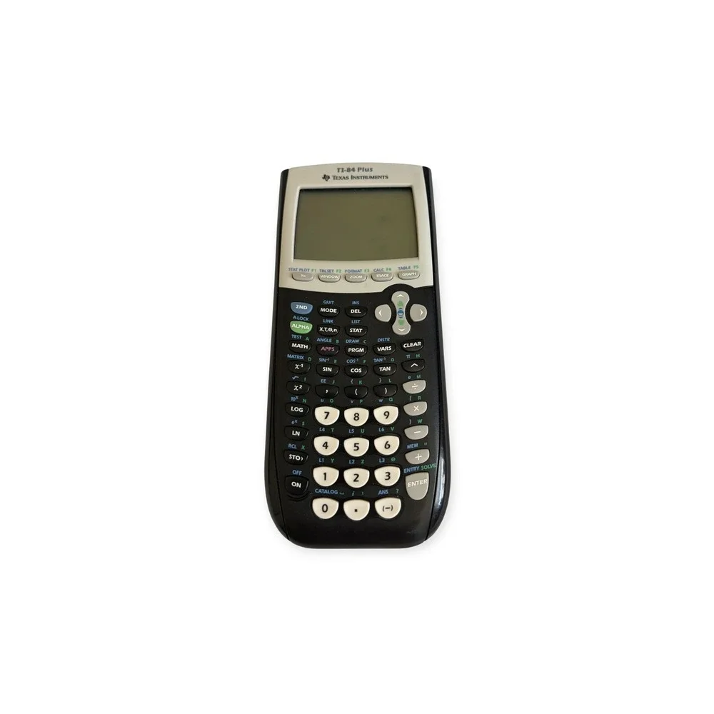 Texas Instruments TI-84 Plus Graphing Calculator Black Silver SAT ACT AP Exam